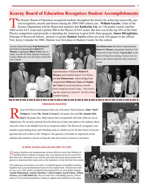 6 KEARNY BOARD OF EDUCATI