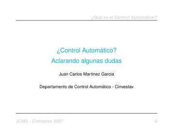 Control Autom´atico - Departamento de Control Automático ...