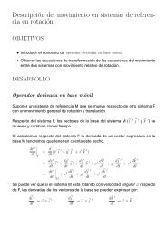 Movimiento relativo de rotación.