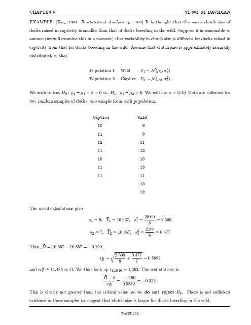 Experimental Statistics for Biological Sciences I - NCSU Statistics ...