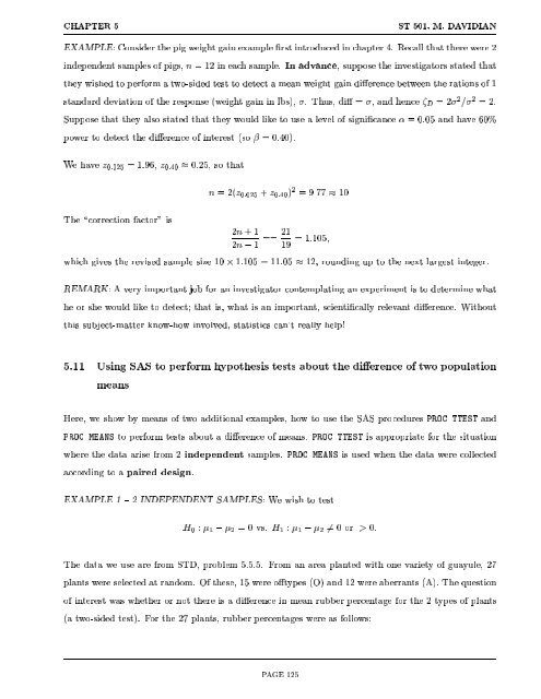 Experimental Statistics for Biological Sciences I - NCSU Statistics ...