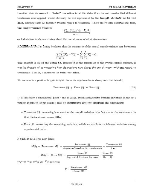 Experimental Statistics for Biological Sciences I - NCSU Statistics ...