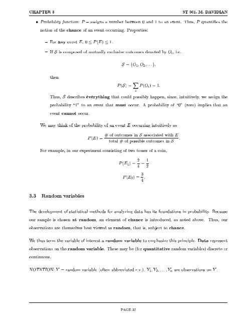 Experimental Statistics for Biological Sciences I - NCSU Statistics ...