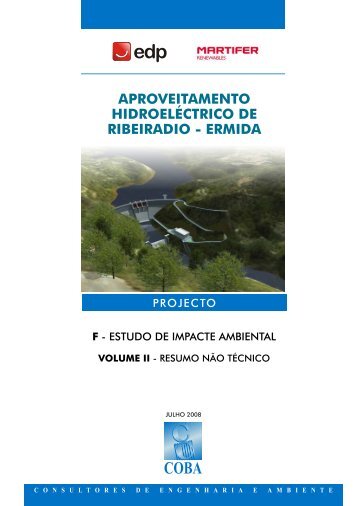 aproveitamento hidroeléctrico de ribeiradio - ermida - Agência ...