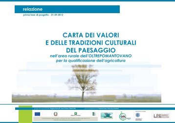 Relazione prima fase del progetto - Osservatorio del Paesaggio dell ...