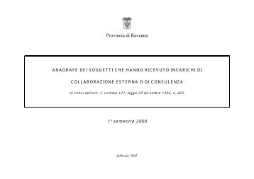 Provincia di Ravenna - R@cine