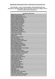 INSCRIÇÕES DEFERIDAS PARA O PROCESSO DE ... - PUC Minas