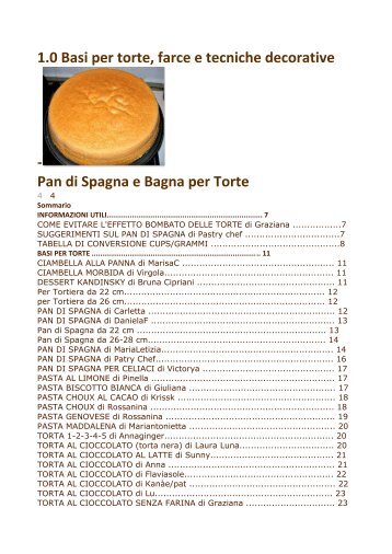 Pan di Spagna e Bagna per Torte - Orodialoe