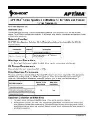 urine specimen aptima male midstream clean