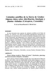 Cetónidos antófilos de la Sierra de Gredos: Algunos datos sobre ...