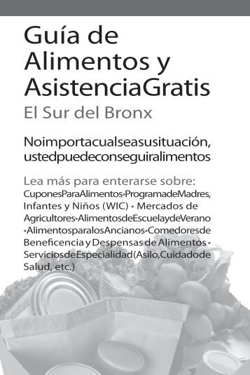 Guía de Alimentos y Asistencia Gratis - New York City Coalition ...