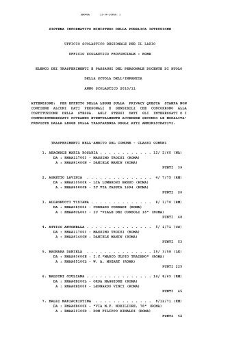 sistema informativo ministero della pubblica istruzione ufficio ...