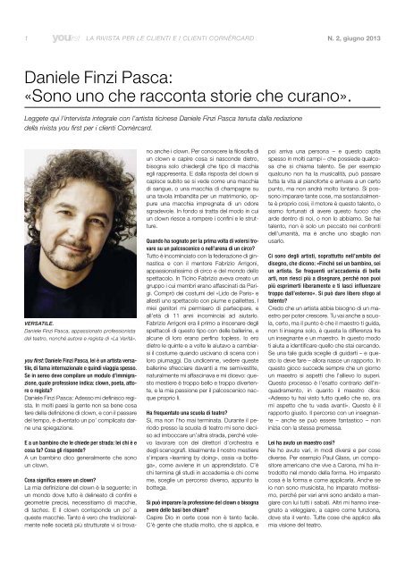 Daniele Finzi Pasca: «Sono uno che racconta storie che curano».