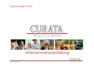 Curata Unternehmensdarstellung, deutsche Fassung