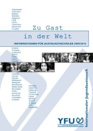 Zu Gast in der Welt - YFU