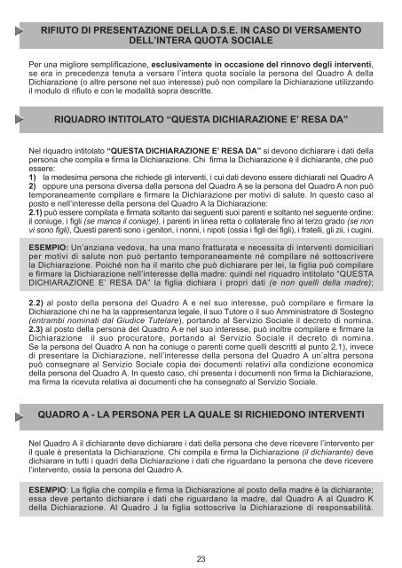 dichiarazione sostitutiva delle condizioni ... - Città di Torino