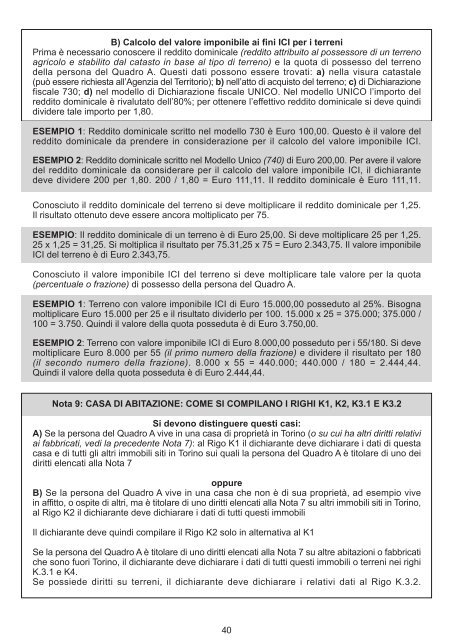 dichiarazione sostitutiva delle condizioni ... - Città di Torino