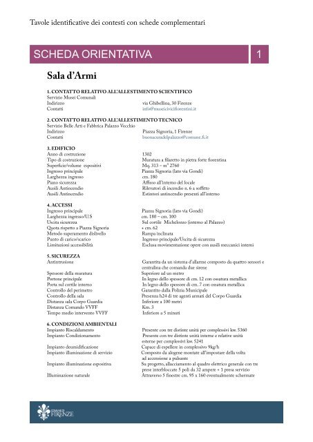 Per la buona cura di Palazzo Vecchio - pdf e-Reader - Comune di ...
