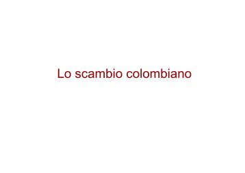 Lo scambio colombiano