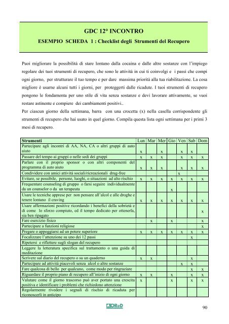 Manuale di terapia per la tossicodipendenza - ASL di Brescia