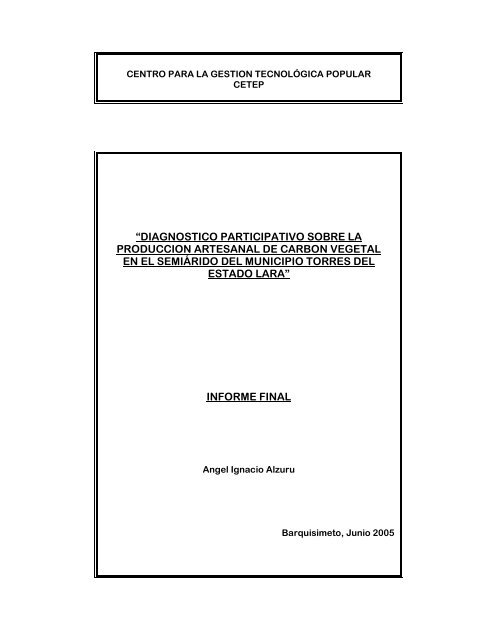 diagnostico participativo sobre la produccion ... - FUNDACITE Lara