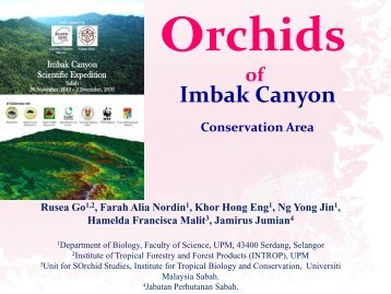 Imbak Canyon Conservation Area - Akademi Sains Malaysia