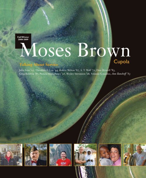 Cupola Fall/Winter - Moses Brown School