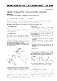 machine design, Vol.4(2012) No.2, ISSN 1821-1259 pp. 93-96