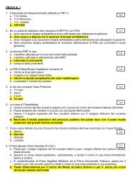 Prova Scritta estratta con risposte esatte e punteggi attribuiti