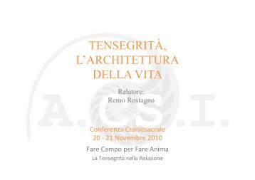 tensegrità, l'architettura della vita - Associazione CranioSacrale Italia