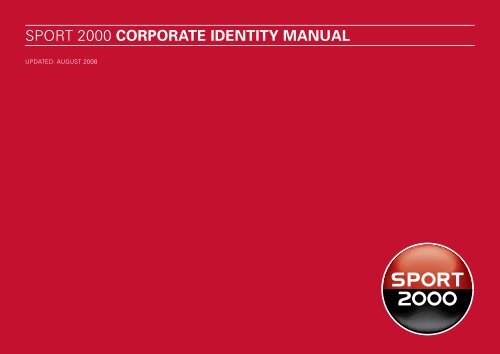 sport 2000 corporate IDeNtItY maNual - Mind Design