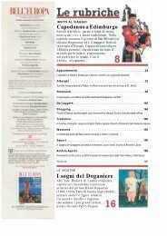 Sommario della rivista Bell'Europa 2007