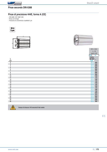 Catalogo WNT 2010 - Utensili rotanti