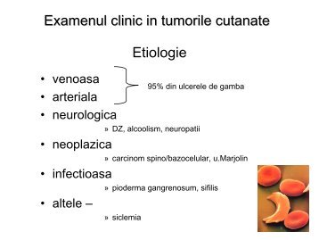 4.5 Examenul clinic in ulceratiile cutanate