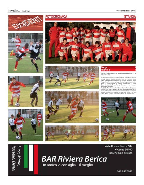 10 marzo 2012 - STANGA - SPORTquotidiano