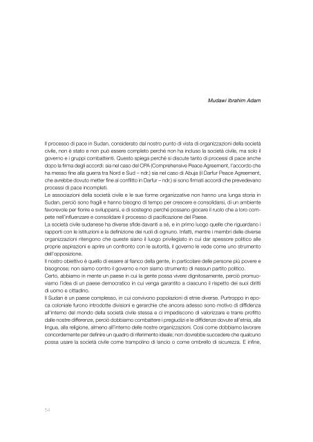 La Provincia di Milano per la pace e la cooperazione in Africa