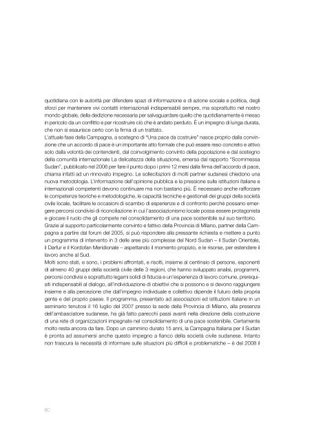 La Provincia di Milano per la pace e la cooperazione in Africa