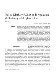Rol de Klotho y FGF23 en la regulación del fosfato y calcio plasmático