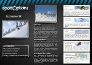 Triptico Exclusive Ski (esp:web) - Sport Options