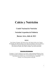 Calcio y Nutrición - Sociedad Argentina de Pediatría