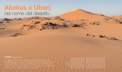 Akakus e Ubari nel nome del deserto - Torino Magazine