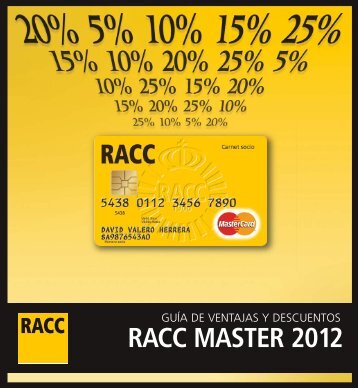 RACC MASTER 2012