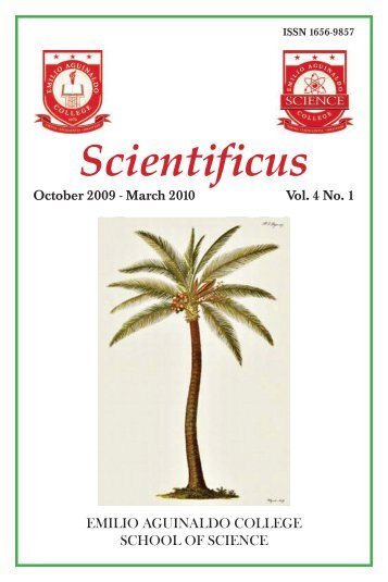 Scientificus Vol4 No1 - Emilio Aguinaldo College
