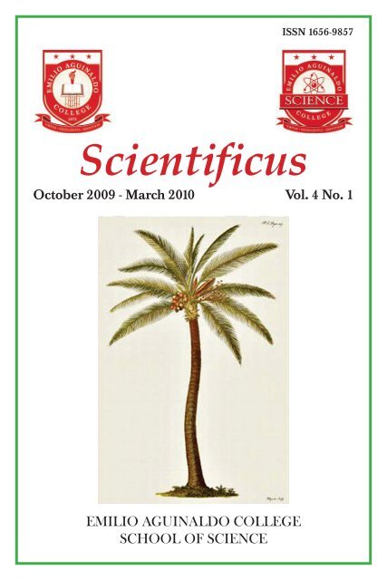 Scientificus Vol4 No1 - Emilio Aguinaldo College