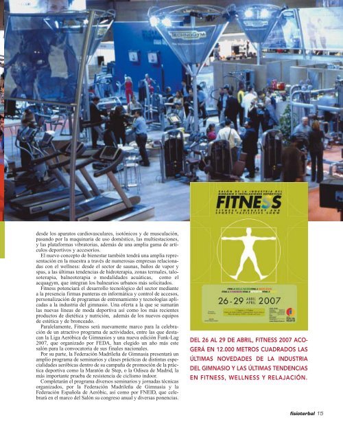 revista de fisioterapia, fitness, balneoterapia y wellness - LookVision