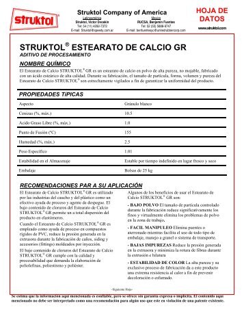 STRUKTOL ESTEARATO DE CALCIO GR