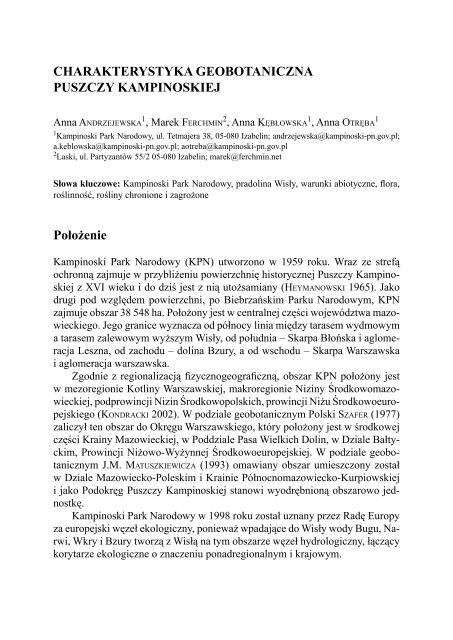 PDF do pobrania - LV Zjazd Polskiego Towarzystwa Botanicznego