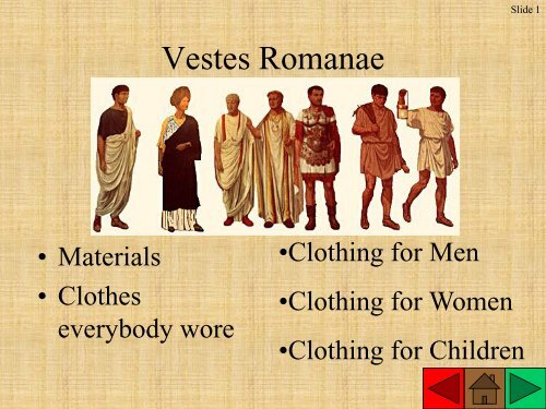 Vestes Romanae