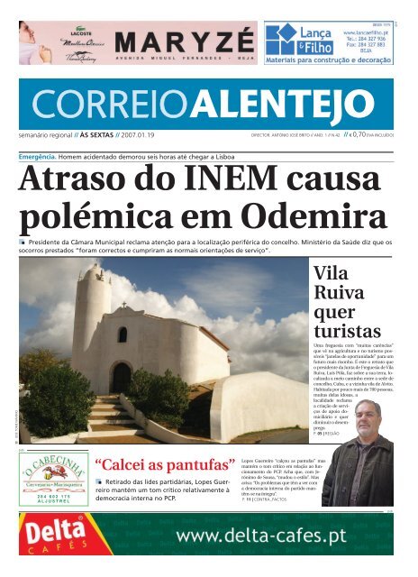 Vila Ruiva quer turistas - Correio Alentejo