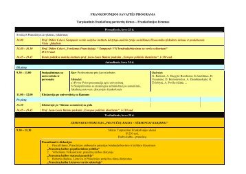 Frankofonijos forumas - Mykolo Romerio universitetas